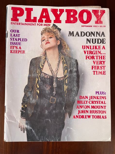 madonna playboy images|Madonna Magazine Playboy September 1985 Featuring The .